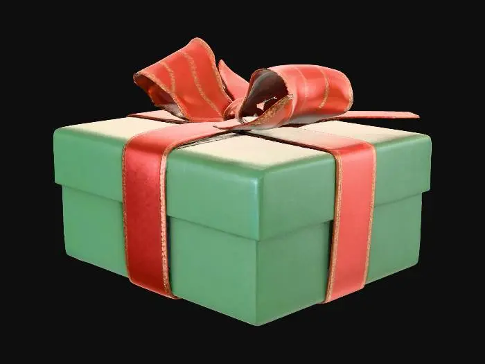 3D model for amazing christmas gift 4k asset