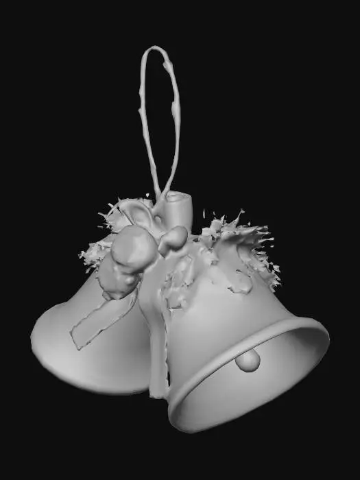 3D model for Holiday Bells Ornament