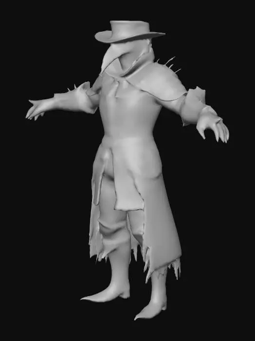 3D model for Plague Doctor's Vigil.