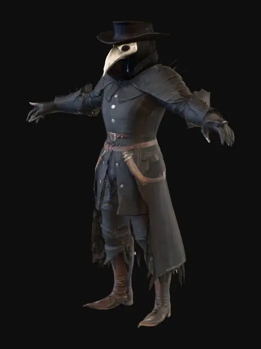 3D model for Plague Doctor's Vigil.