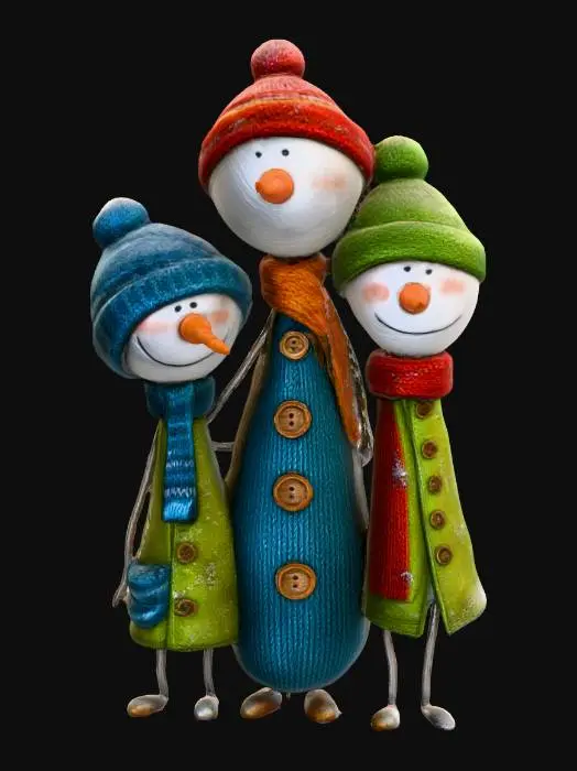 3D model for Winter Trio, #Christmas2025#