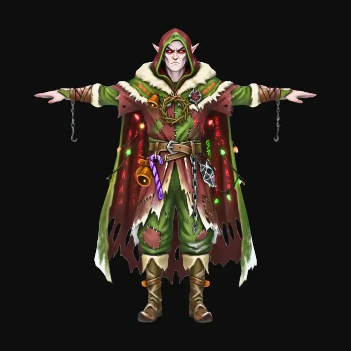 3D model for Dark Fantasy Character