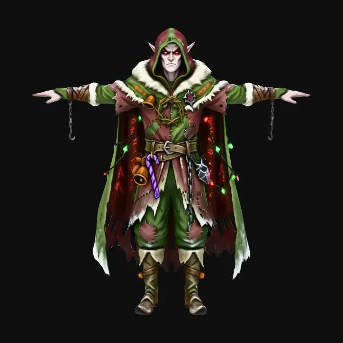 3D model for Dark Fantasy Character