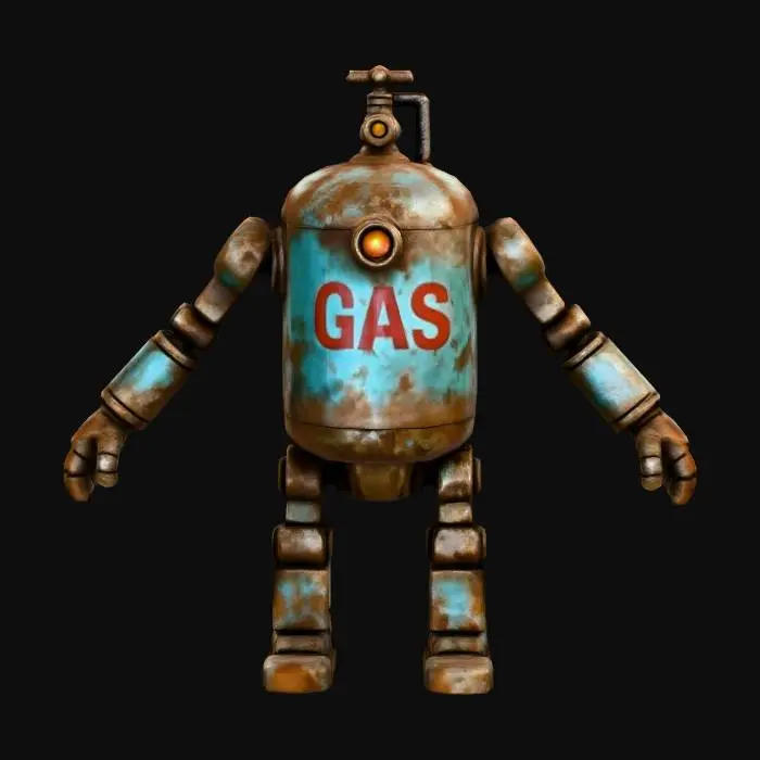 3D model for Rusty Gasbot