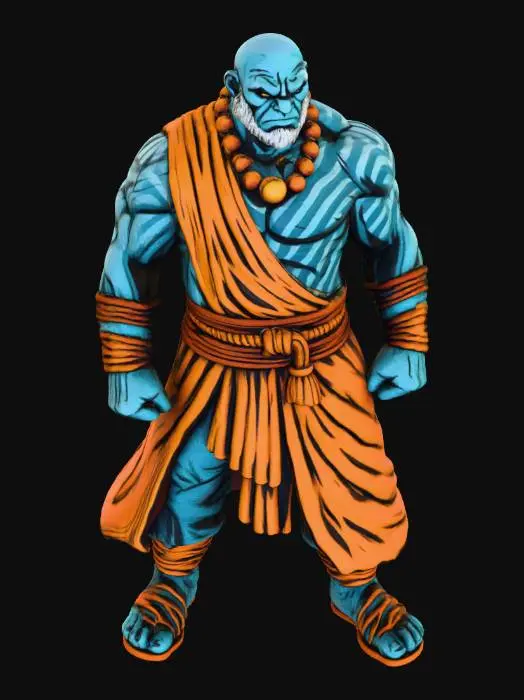 3D model for Goliath Guardian Monk