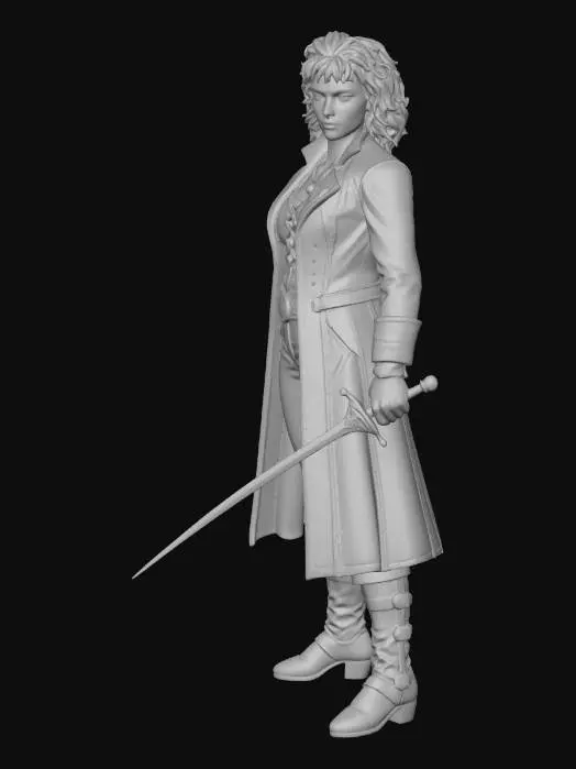 3D model for Moonlit Guardian