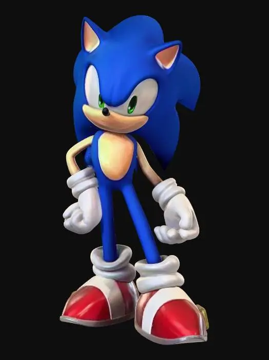 3D model for Sonic the Hedgehog