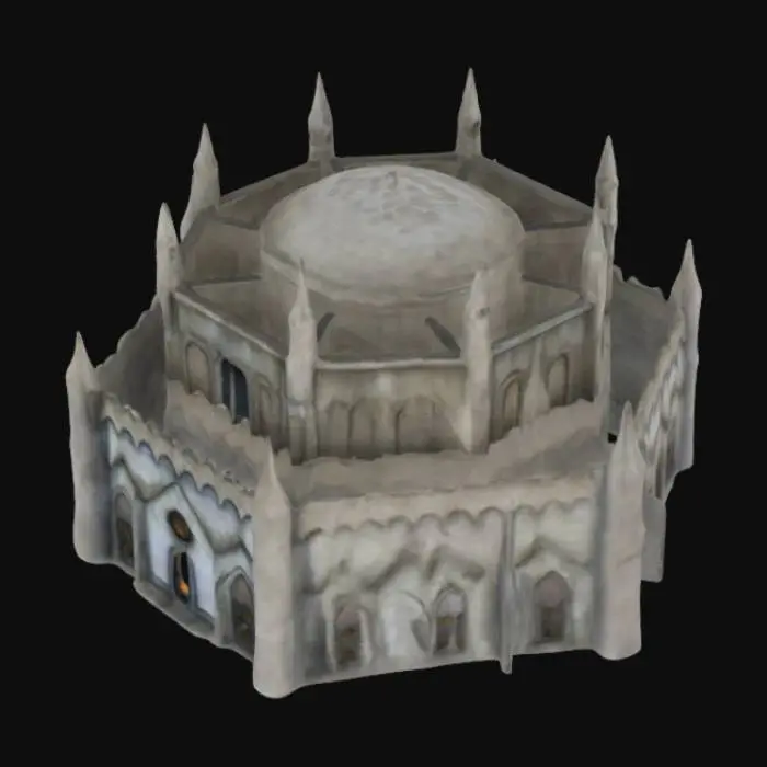 3D model for hexagon on top hexagon with style shown in the picture (Shown in the picture is: first left side from entrence)