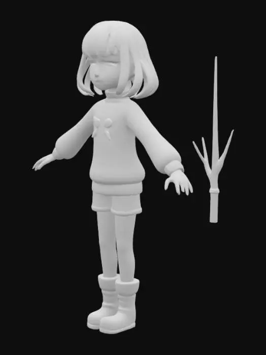 3D model for Frisk