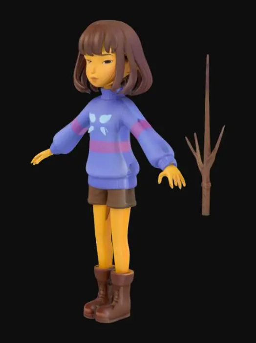 3D model for Frisk