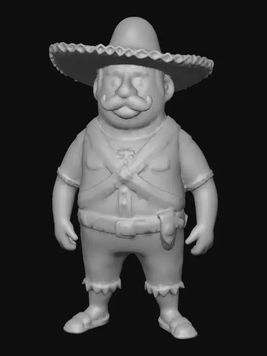 3D model for Mustachioed Bandit