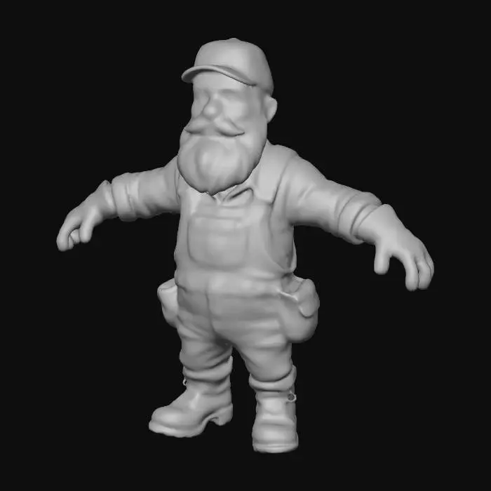 3D model for Gardener Grandpa