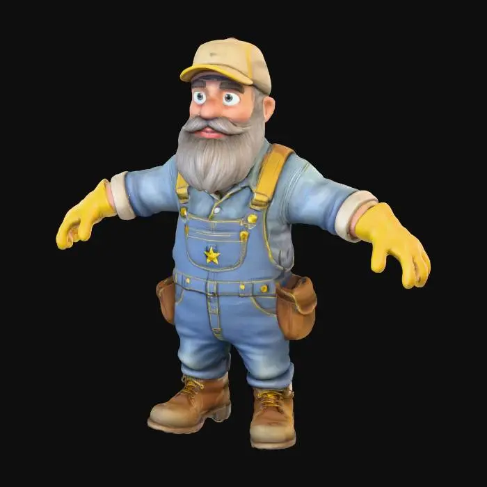 3D model for Gardener Grandpa