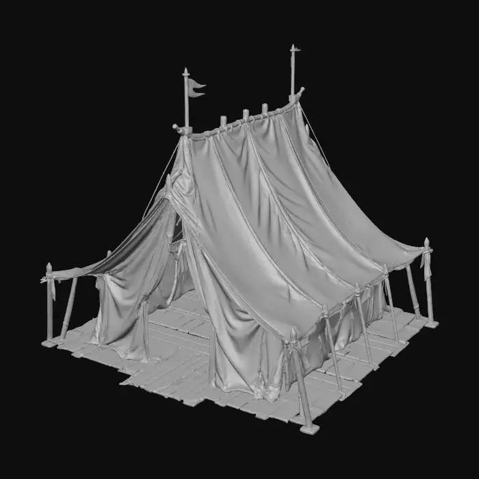 3D model for Military Encampment Pavilion