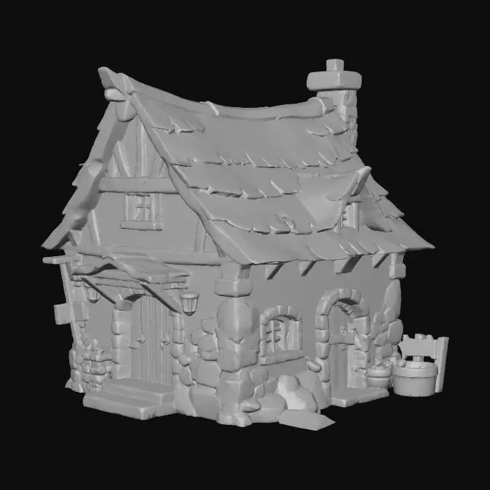 3D model for Woodland Cottage