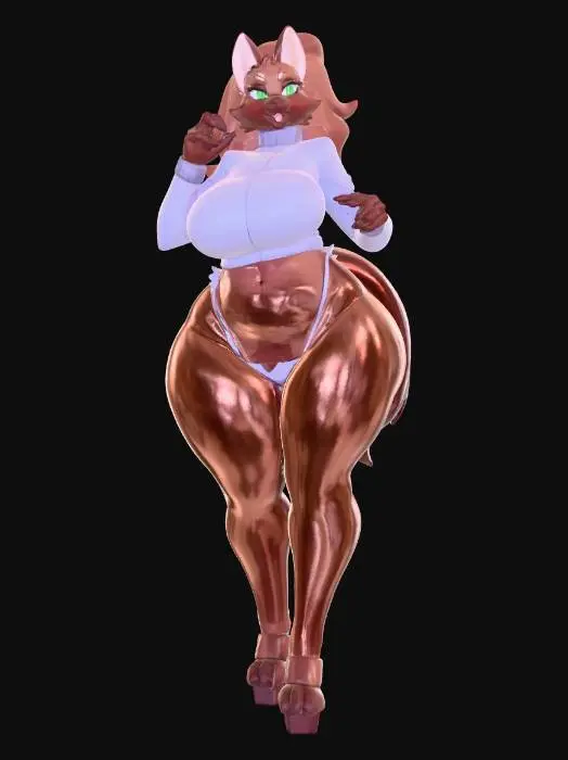 3D model for Confident Cat Character