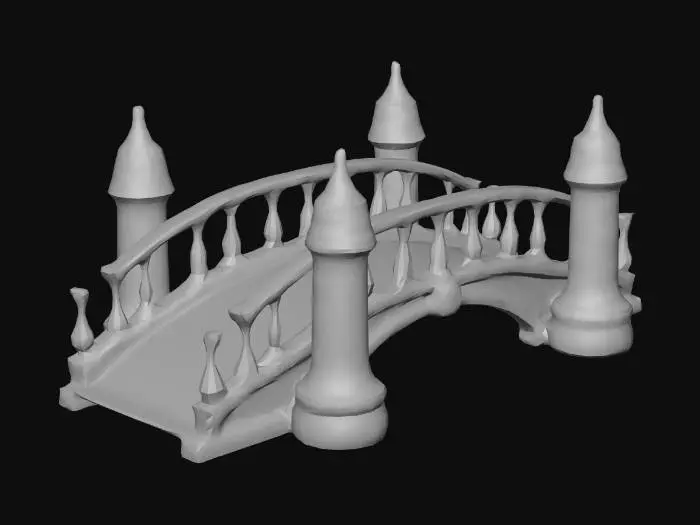3D model for A bridge made of chocolate