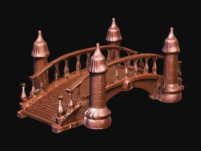 3D model for A bridge made of chocolate