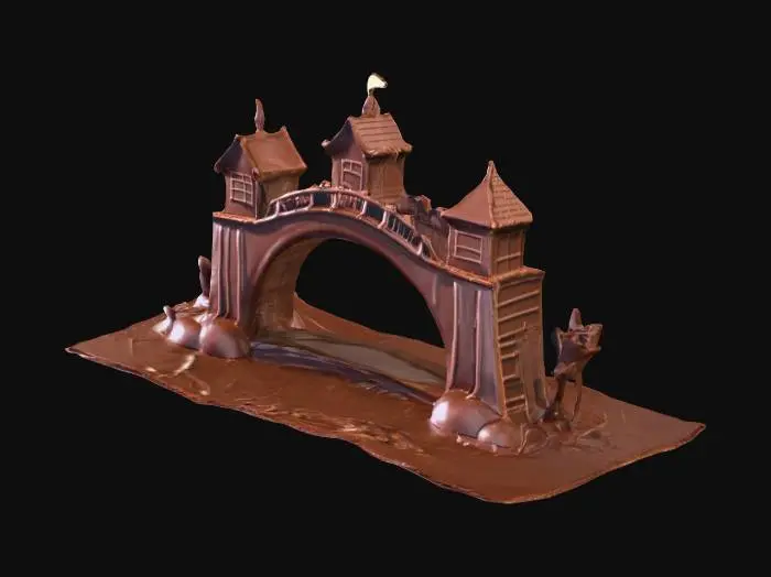 3D model for A bridge made of chocolate