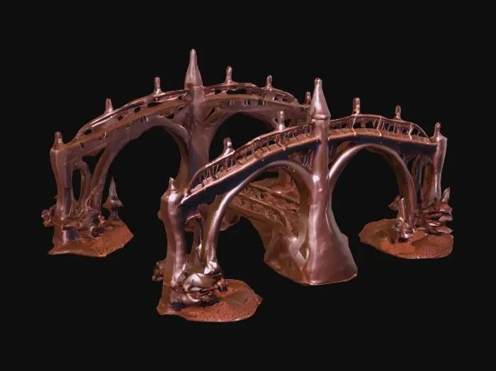 3D model for A bridge made of chocolate