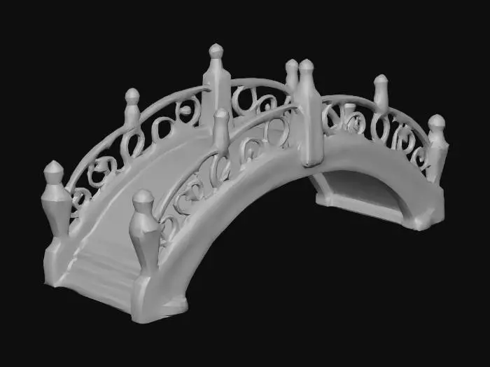 3D model for A bridge made of chocolate