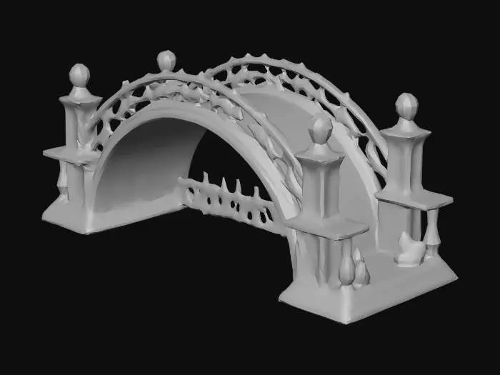 3D model for A bridge made of chocolate