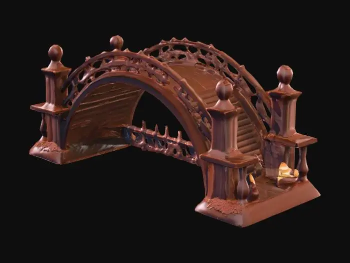 3D model for A bridge made of chocolate