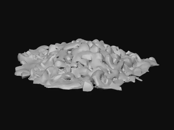 3D model for Several messy piles of stone rubble