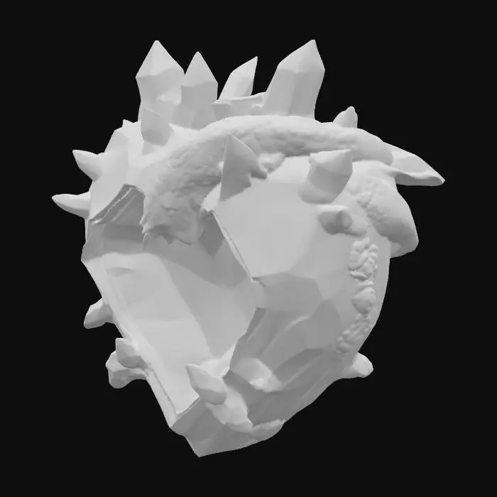 3D model for Dragon Heart with Armor
