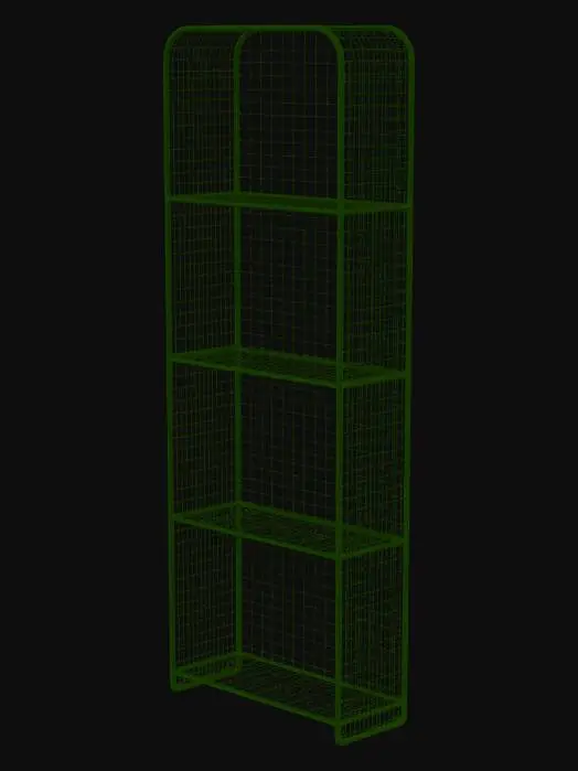 3D model for Emerald Grid Shelving Unit