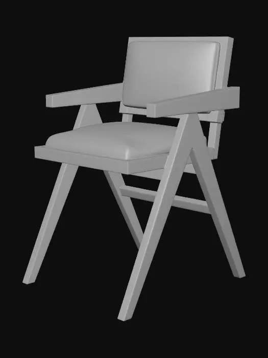 3D model for Monochrome Botanicals Chair