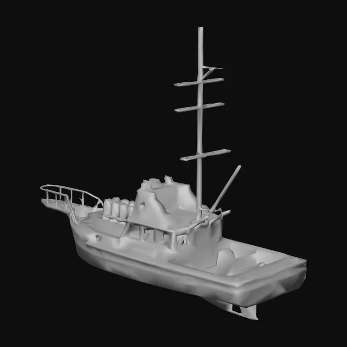 3D model for Modern Fishing Boat Model
