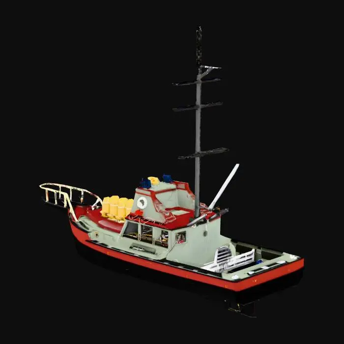 3D model for Modern Fishing Boat Model