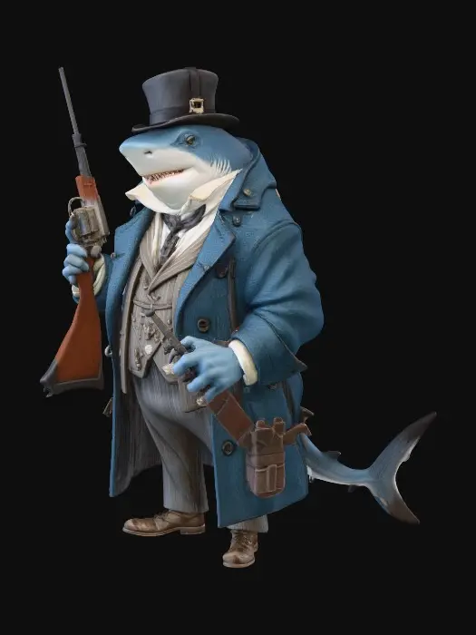3D model for Gentleman Shark Hunter