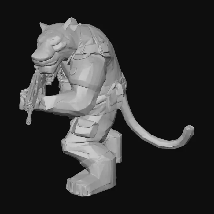 3D model for Tiger Commando