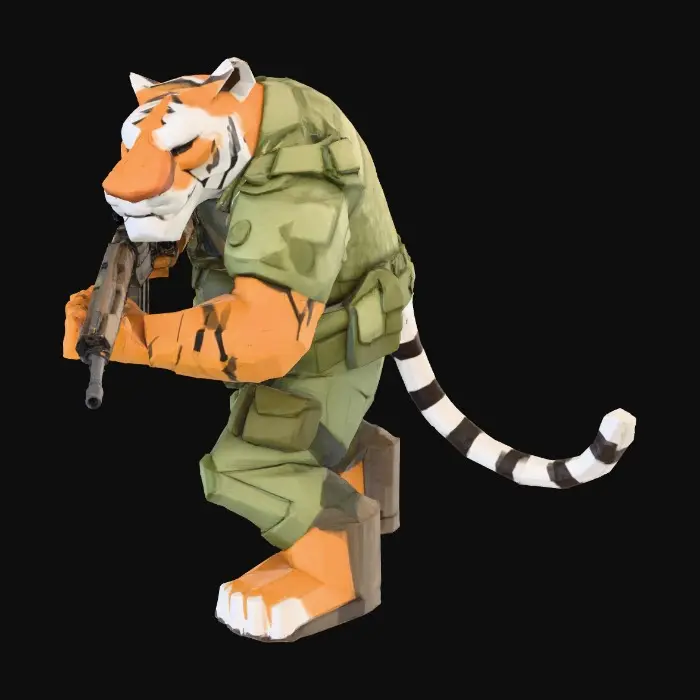 3D model for Tiger Commando