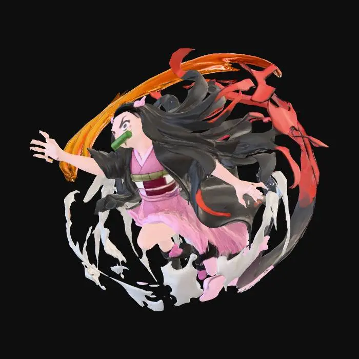 3D model for Anime Fire Wielder