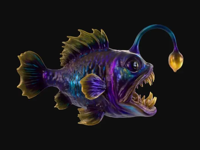 3D model for Luminous Deep Sea Creature