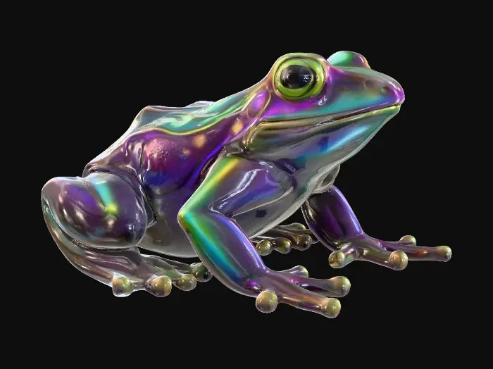 3D model for Prismatic Frog