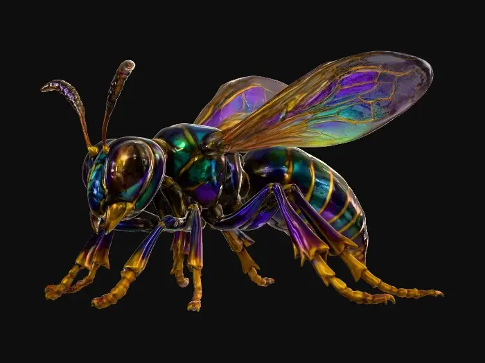 3D model for Prismatic Wasp