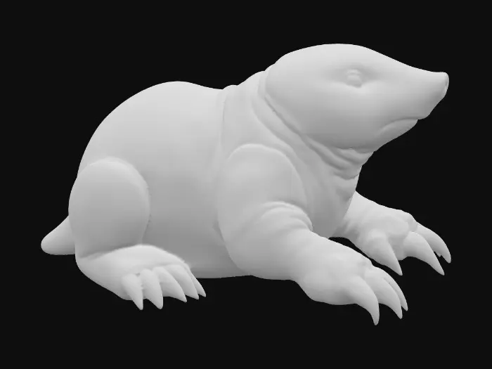 3D model for Iridescent Mole Statue
