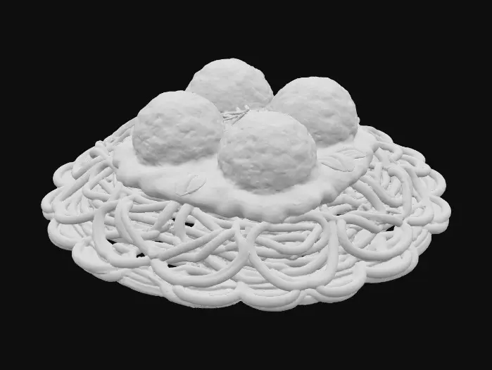 3D model for Spaghetti Delight, #food#