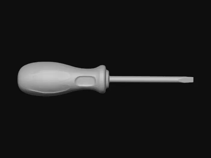 3D model for Red Handle Screwdriver