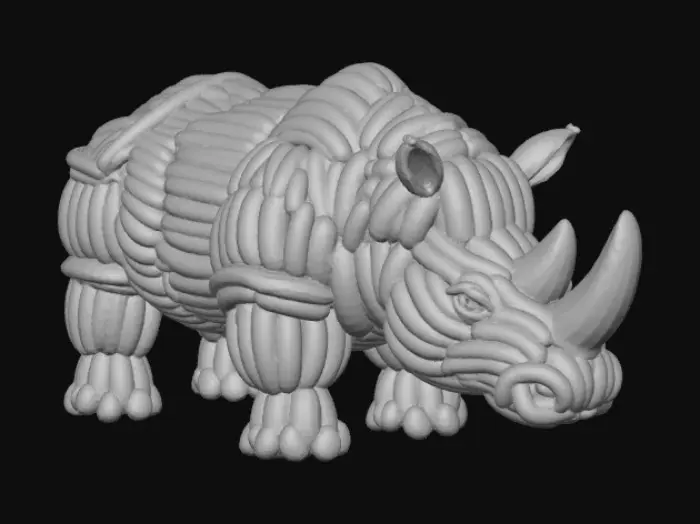 3D model for Banana Rhino