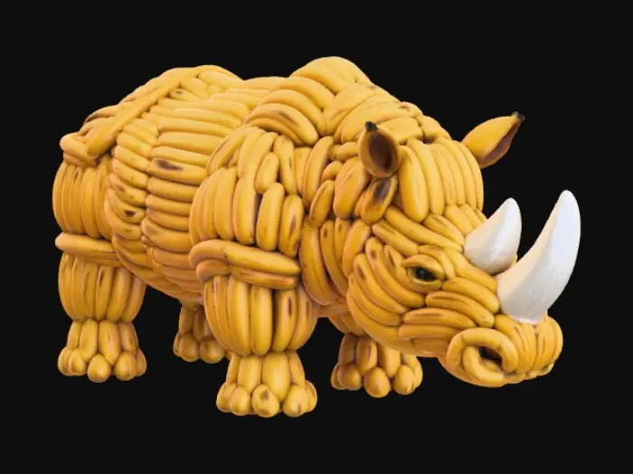3D model for Banana Rhino