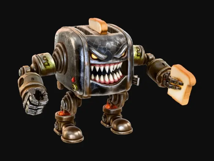 3D model for Toasterbot Rampage
