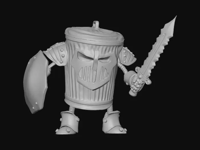 3D model for Trash Knight