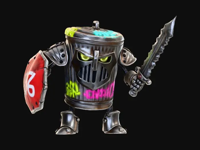 3D model for Trash Knight