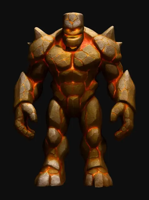 3D model for Lava Golem's Fury