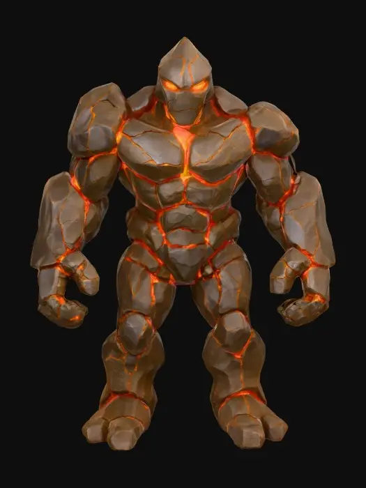 3D model for Molten Golem